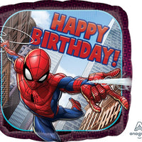 18 inch Spider Man Happy Birthday Foil Balloons