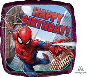 18 inch Spider Man Happy Birthday Foil Balloons