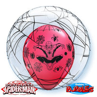 24 inch Spider Man Spiderweb Bubble Balloon Centerpiece
