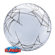 24 inch Deco Spiderwebs Bubble Balloons