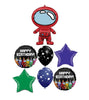 Spies in Space Birthday Balloon Bouquet with Helium and Weight
