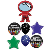 Spies in Space Birthday Balloon Bouquet with Helium and Weight