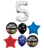 Spies in Space Birthday Silver Number Pick An Age Balloons Bouquet