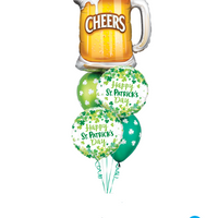 St Patricks Day Beer Cheers Balloons Bouquet