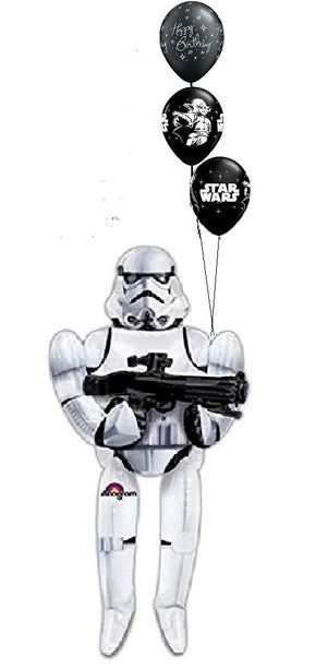 Star Wars Storm Trooper AirWalker Birthday Balloon Bouquet