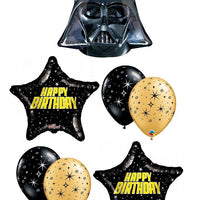 Star Wars Darth Vader Happy Birthday Stars Balloon Bouquet