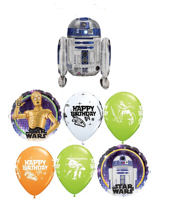 Star Wars Galaxy of Adventures R2D2 Birthday Balloons Bouquet