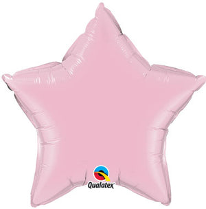 36 inch Jumbo Pink Star Shape Foil Balloons with  Helium and Weight