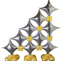 40 inch Starpoint Silver and Gold Balloon Wall Decorations