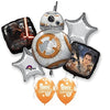 Star Wars BB8 Birthday Balloon Bouquet with Helium and Weight