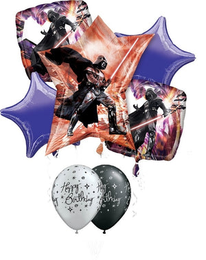 Star Wars Darth Vader Birthday Balloon Bouquet with Helium Weight