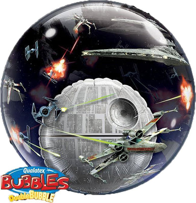 24 inch Star Wars Death Star Double Bubble Balloons
