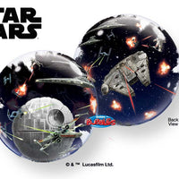 Star Wars Death Star Double Bubbles Birthday Balloon Stand Up