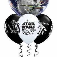 Star Wars Death Star Double Bubble Birthday Balloon Centerpiece