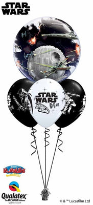 Star Wars Death Star Double Bubbles Birthday Balloon Centerpiece