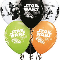 Star Wars Luke Skywalker Darth Vader Bubble Birthday Balloon Bouquet