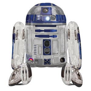 Star Wars R2D2 Airwalker Balloon with Helium and Weight
