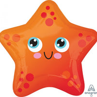 18 inch Starfish Foil Balloon with Helium