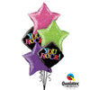 Stars You Rock Balloons Bouquet with Helium and Weight