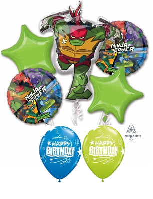 Teenage Mutant Ninja Turtles Rise Balloon Bouquet with Helium Weight