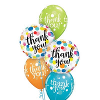 Thank You Dots Balloon Bouquet with Helium Weight