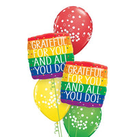 Thank You Grateful For You And All You Do Balloons Bouquet