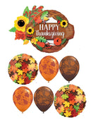 Thanksgiving Wreath Balloon Bouquet with Helium Weight