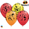 11 inch The Incredibles 2 Balloons with Helium and Hi Float
