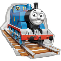 30 inch Thomas the Tank Engine Train Track Balloons Helium and Weight
