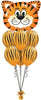 Jungle Animals Tiger Head Balloon Bouquet