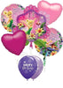 Tinker Bell Flower Birthday Balloons Bouquet