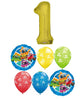 Top Wings Pick An Age Gold Number Birthday Balloons Bouquet
