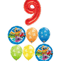 Top Wings Pick An Age Red Number Birthday Balloons Bouquet