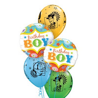 Toy Story 4 Birthday Boy Banner Balloon Bouquet with Helium and Weight