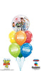 Toy Story Bubble Birthday Stars Balloon Bouquet with Helium and Weight