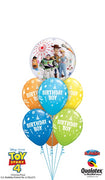 Toy Story 4 Bubble Birthday Boy Balloon Bouquet with Helium and Weight