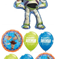 Toy Story Buzz LIghtyear Birthday Balloon Bouquet with Helium Weight