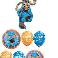Toy Story 4 Woody Birthday Balloon Bouquet with Helium and Weight