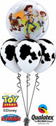 Toy Story Bubble Cowhide Balloon Centerpiece with Helium Weight
