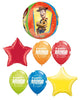 Toy Story Orbz Birthday Balloon Bouquet with Helium and Weight