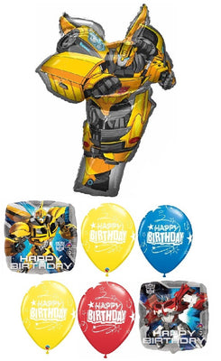 Transformers Bumble Bee Happy Birthday Balloon Bouquet
