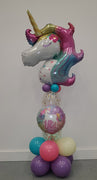 Enchanted Unicorn Confetti Birthday Balloon Stand Up