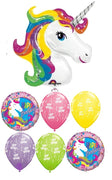 Unicorn Rainbow Birthday Balloon Bouquet