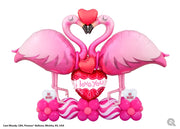 Valentine Flamingos I Love You Balloons Marquee