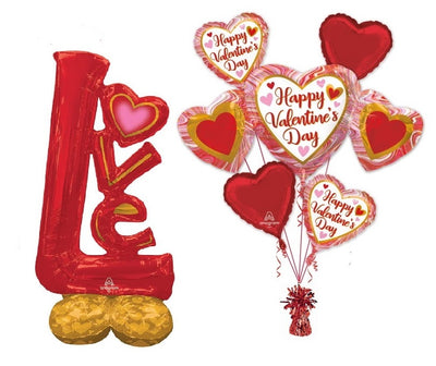 Valentines Day Love Airloonz Balloons Bouquet