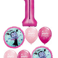 Vampirina Pick An Age Pink Number Birthday Balloon Bouquet