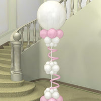 Wedding Jumbo Round Cluster Balloon Column
