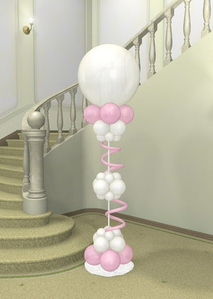 Wedding Jumbo Round Cluster Balloon Column