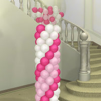 Wedding Spiral Gumball Balloon Column