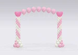 Wedding Spiral Balloon Column Heart Pearl Arch